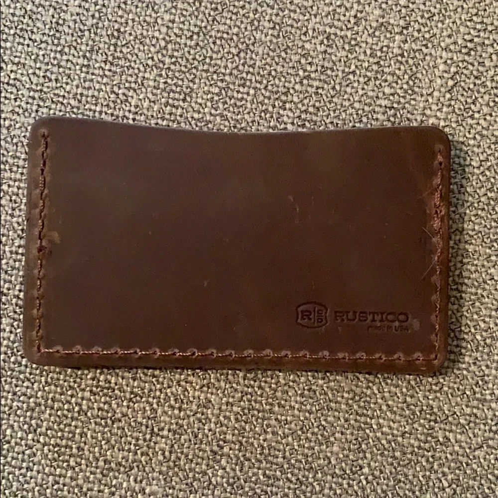 Rustico Single Track Brown Leather Wallet